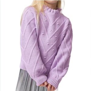 J. Crew {Crewcuts} Kids Girls' Ruffleneck Bobble Sweater